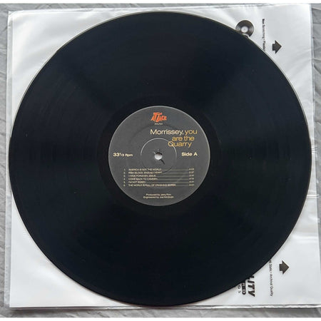 Morrisey "You Are The Quarry" record picture 
