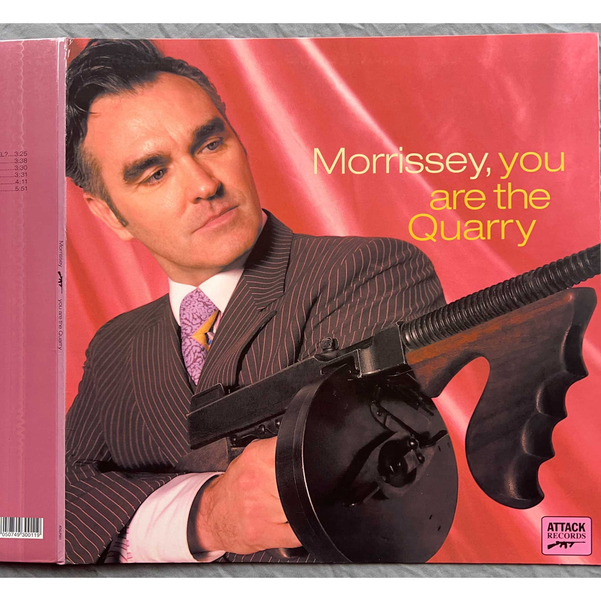 Morrisey "You Are The Quarry" record picture 